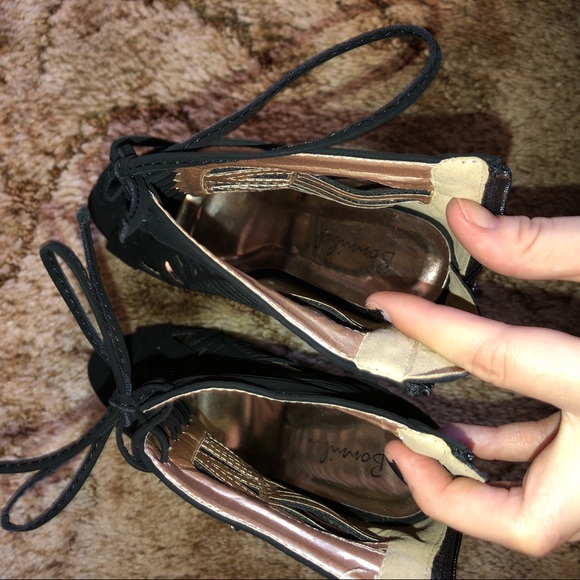 Platform Peep-toe Booties Heels ❤️ - Picture 5 of 5